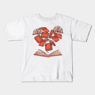 Heart Flying Book Kids T-Shirt